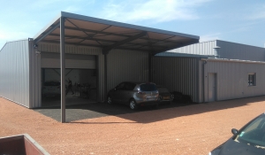 Extension d&#039;un garage automobile